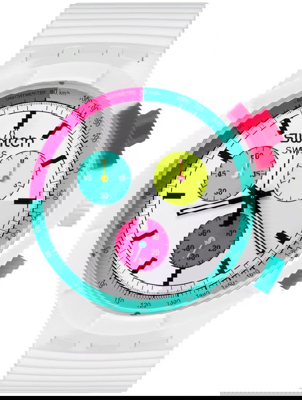 Swatch Sb06w100 THE PURITY OF NEON