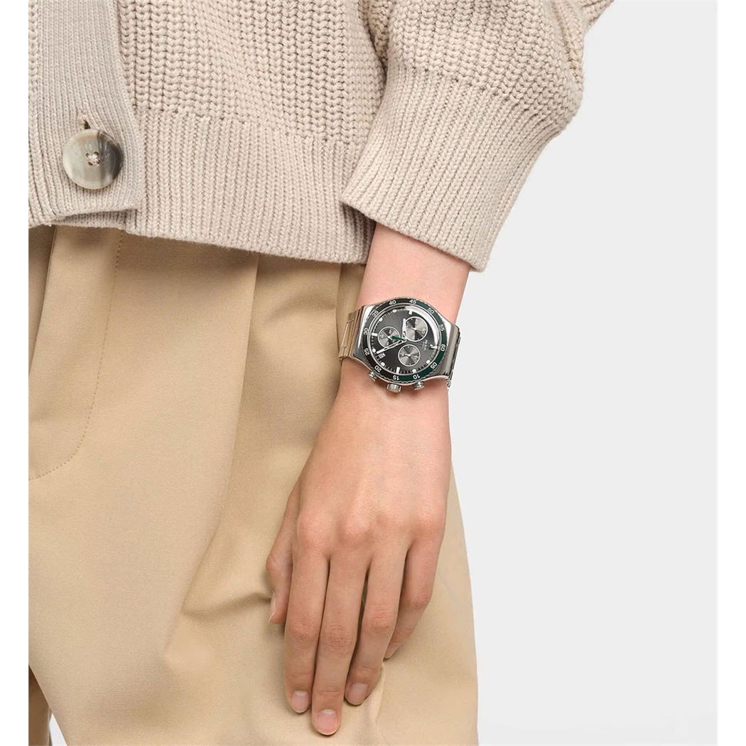 Swatch Yvs506g  DARK GREEN IRONY Erkek Kol Saati