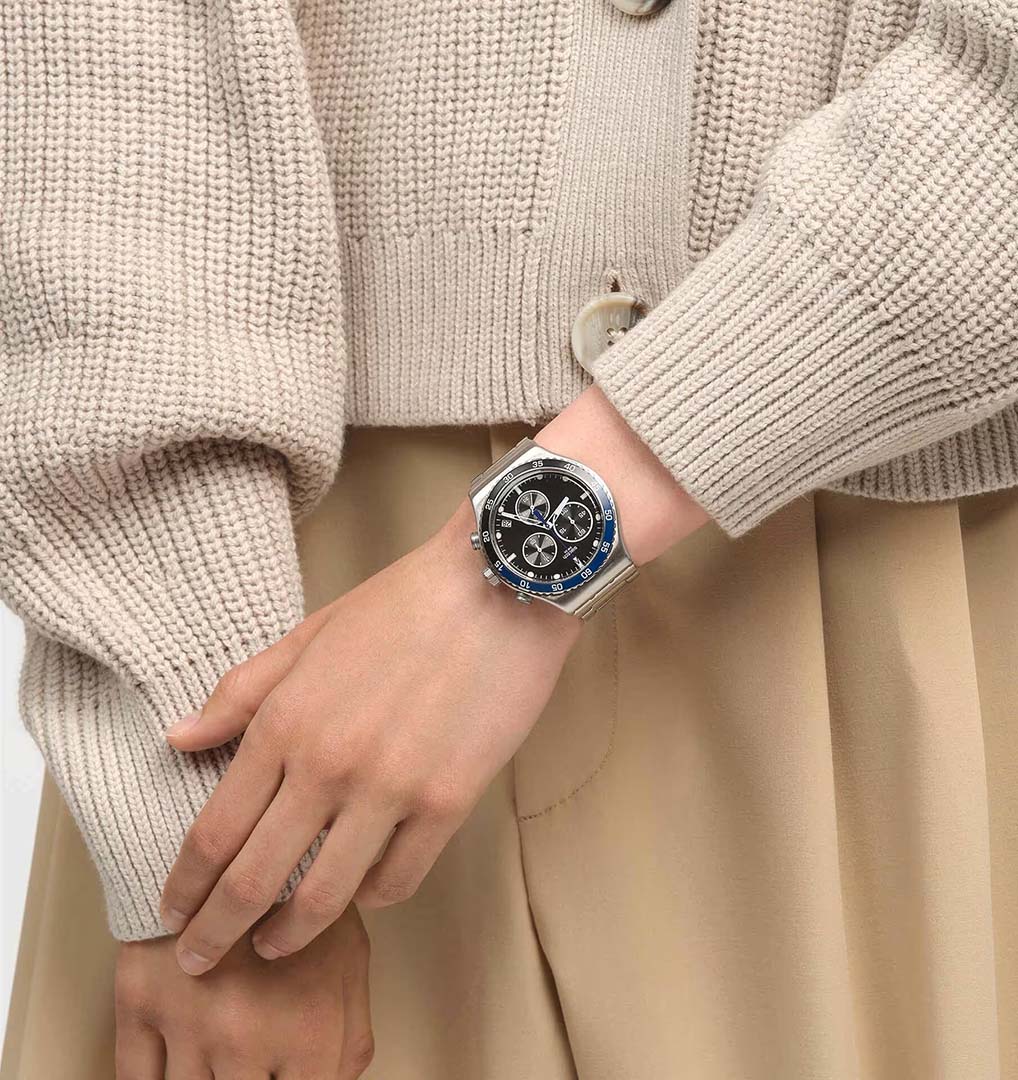 Swatch Yvs507g Dark Blue Irony Erkek Kol Saati