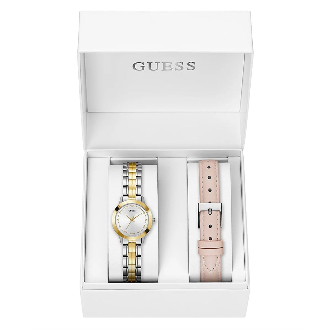 Guess Gugw0348l1 Çift Kordonlu Kadın Kol Saat Seti