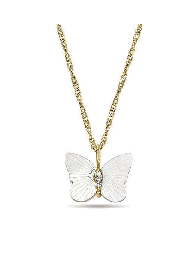 Fossil Jf04424-710 Kadın Kelebekli Kolye