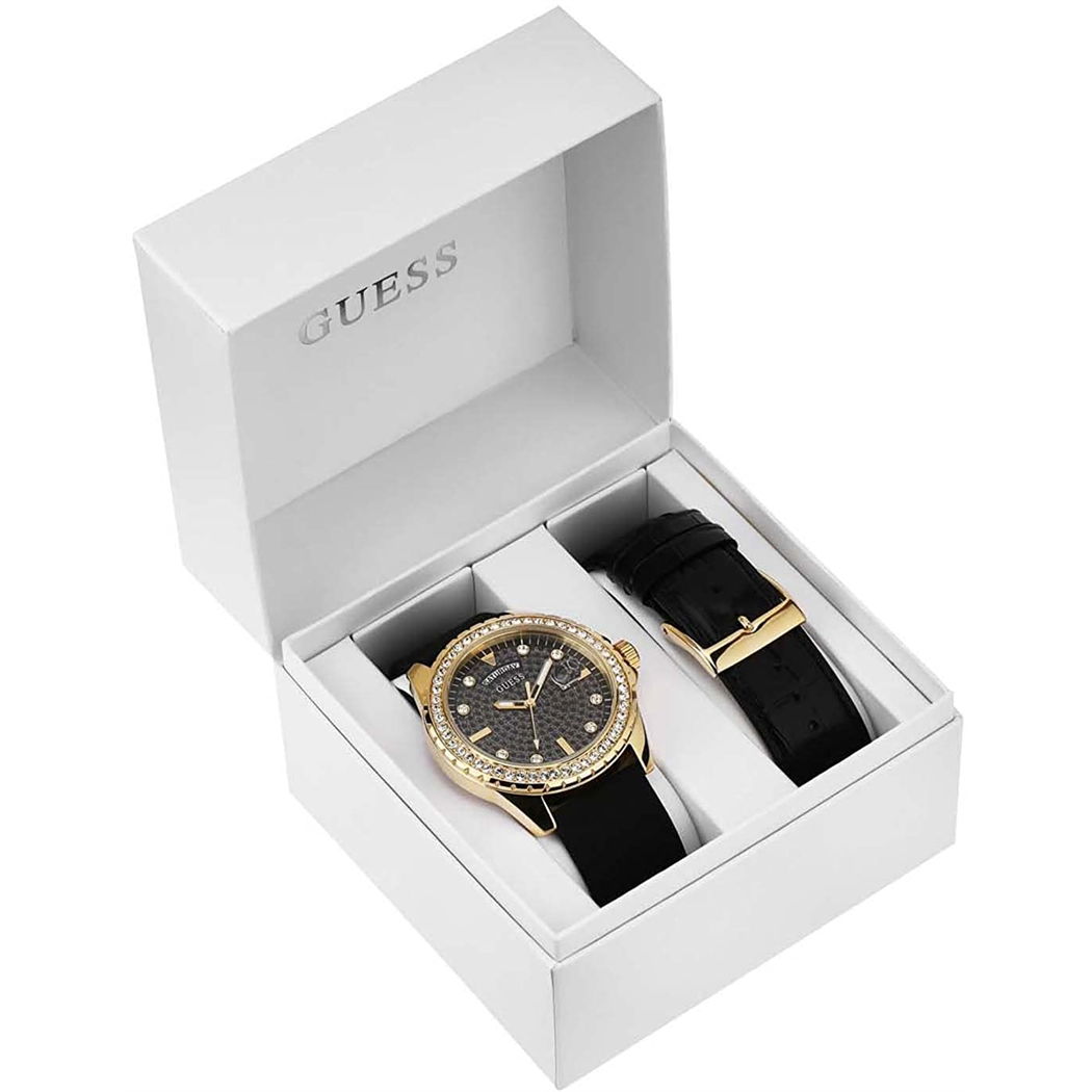 Guess Gugw0297g1 Deri Silikon Çift Kordonlu Kol Saati