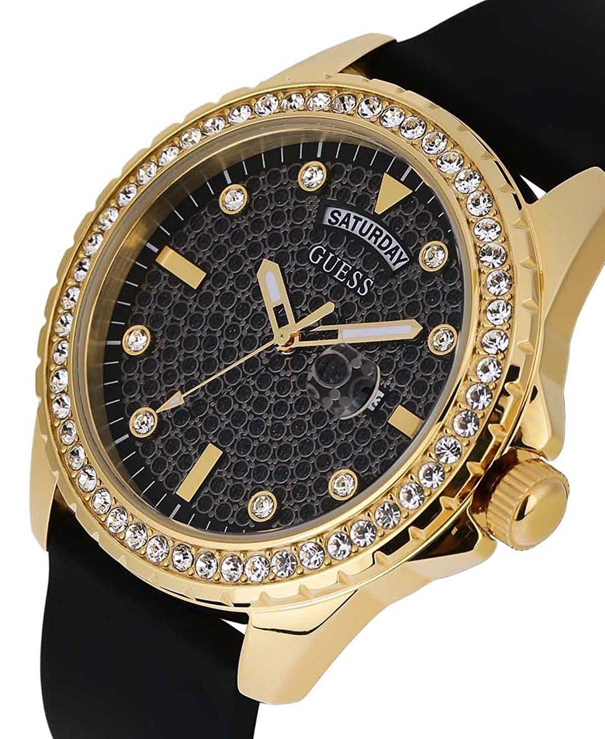 Guess Gugw0297g1 Deri Silikon Çift Kordonlu Kol Saati