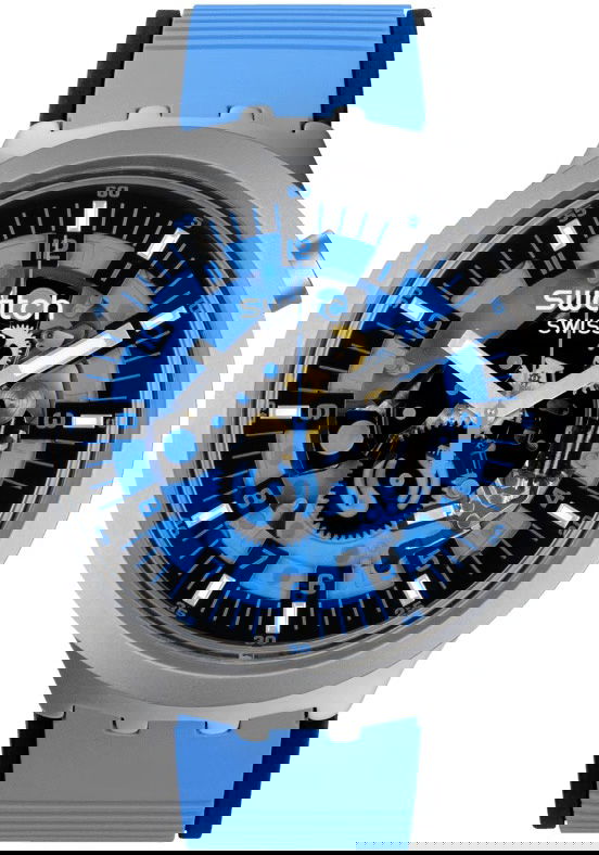 Swatch Big Bold Irony Sb07s106 Azure Blue Daze Erkek Kol Saati