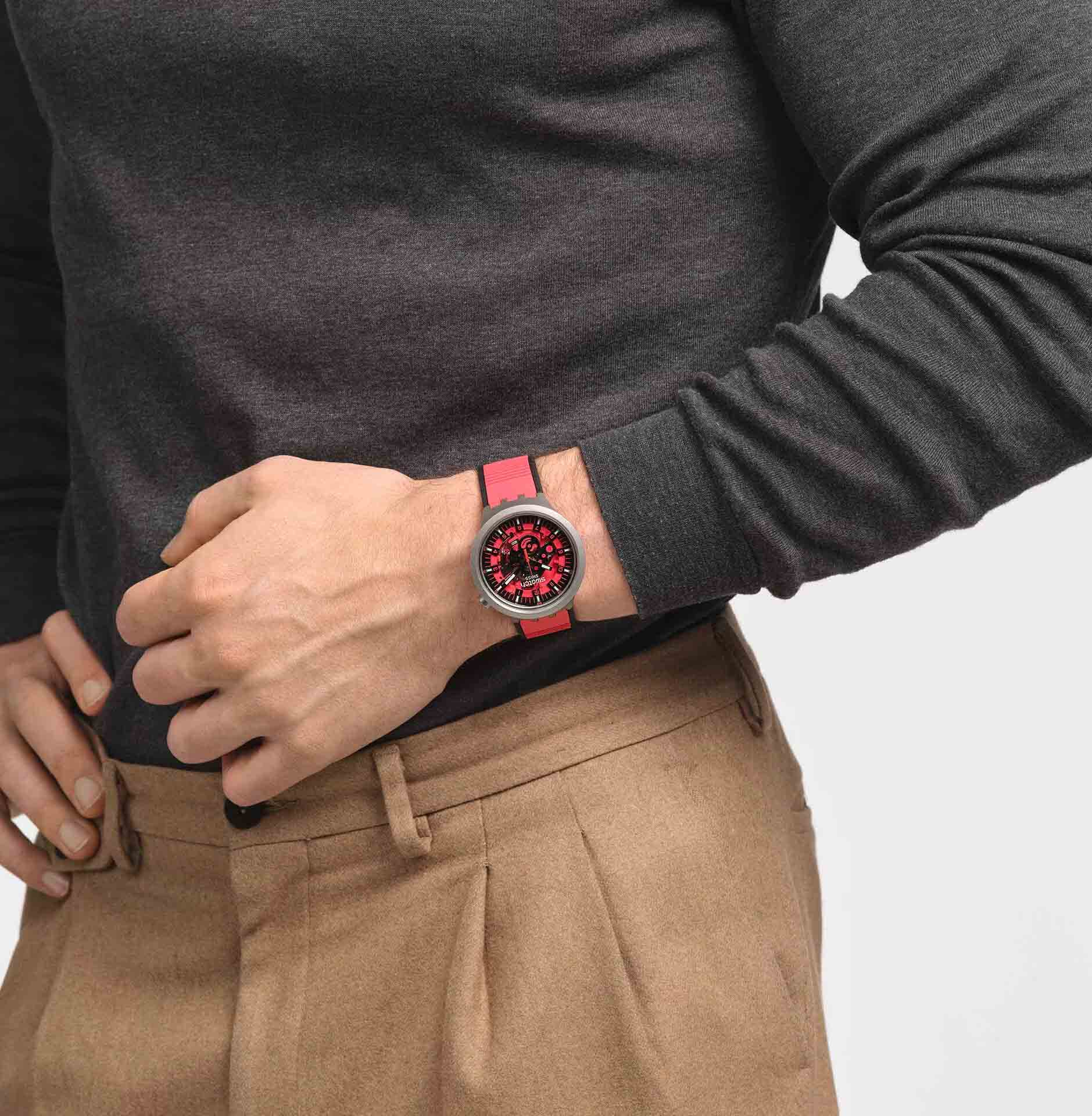 Swatch Big Bold Irony Sb07s110 Red Juicy Kol Saati