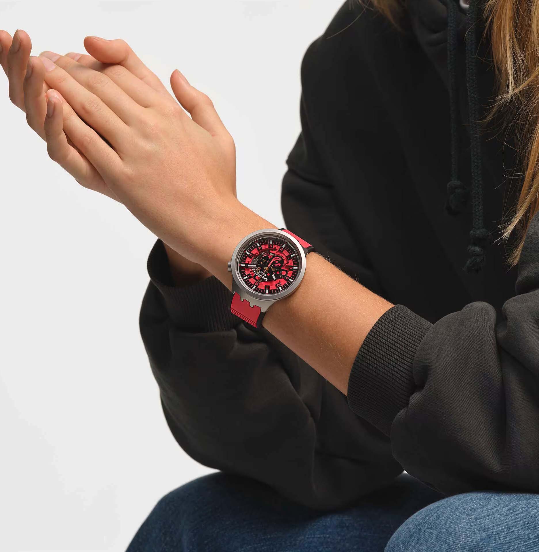 Swatch Big Bold Irony Sb07s110 Red Juicy Kol Saati