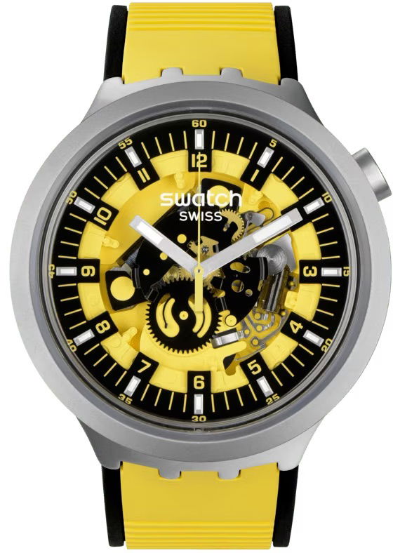Swatch Big Bold Irony Sb07s109 Bolden Yellow Erkek Kol Saati