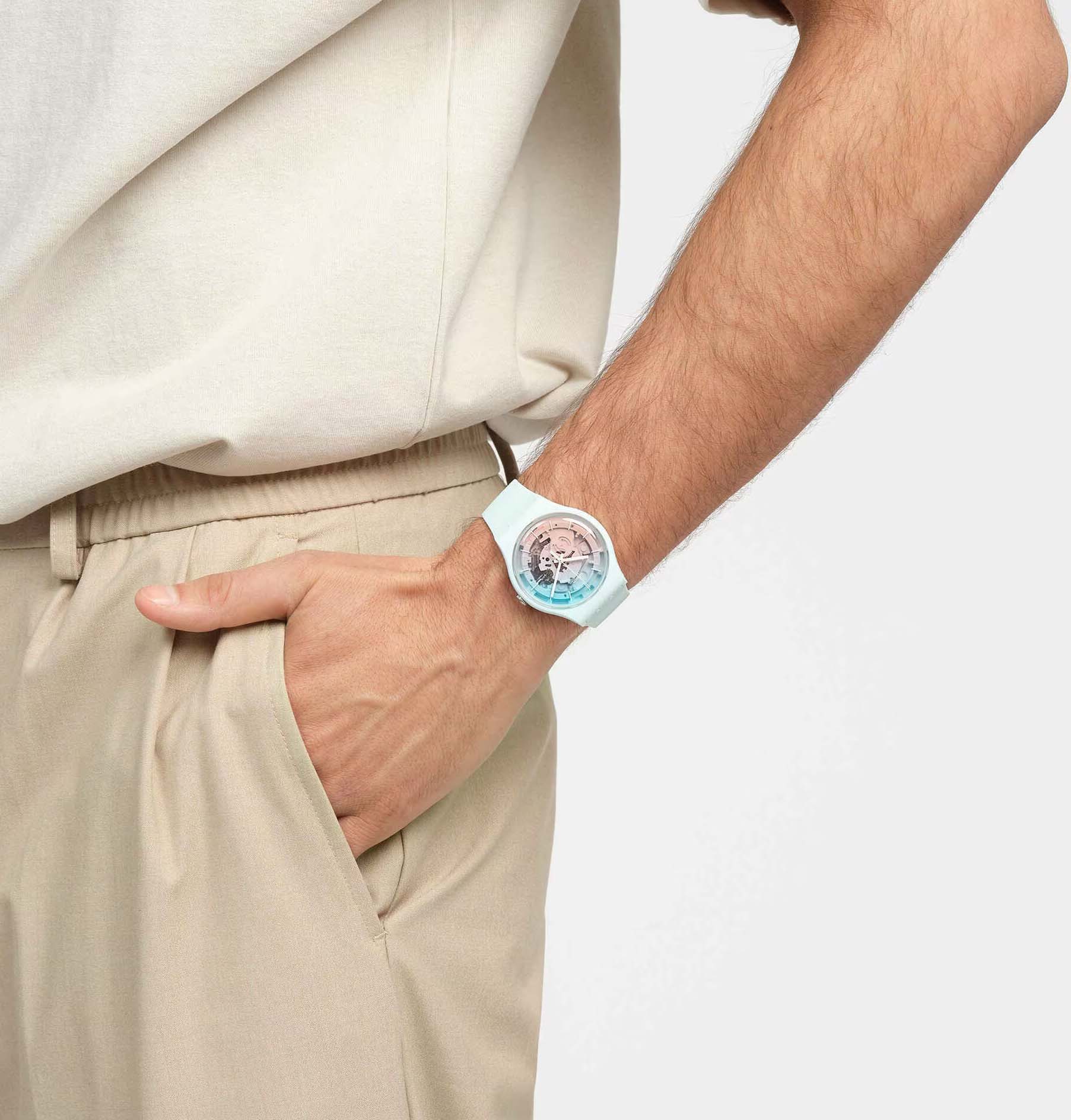 Swatch So32s101 FLEETINGLY ICEBLUE