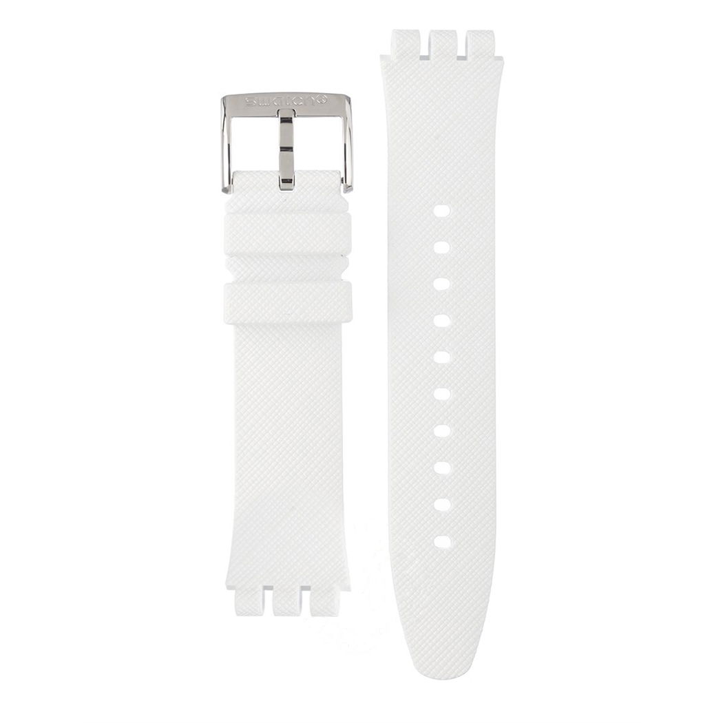 Swatch Sistem 51 Beyaz Silikon Kordon Ayıs406