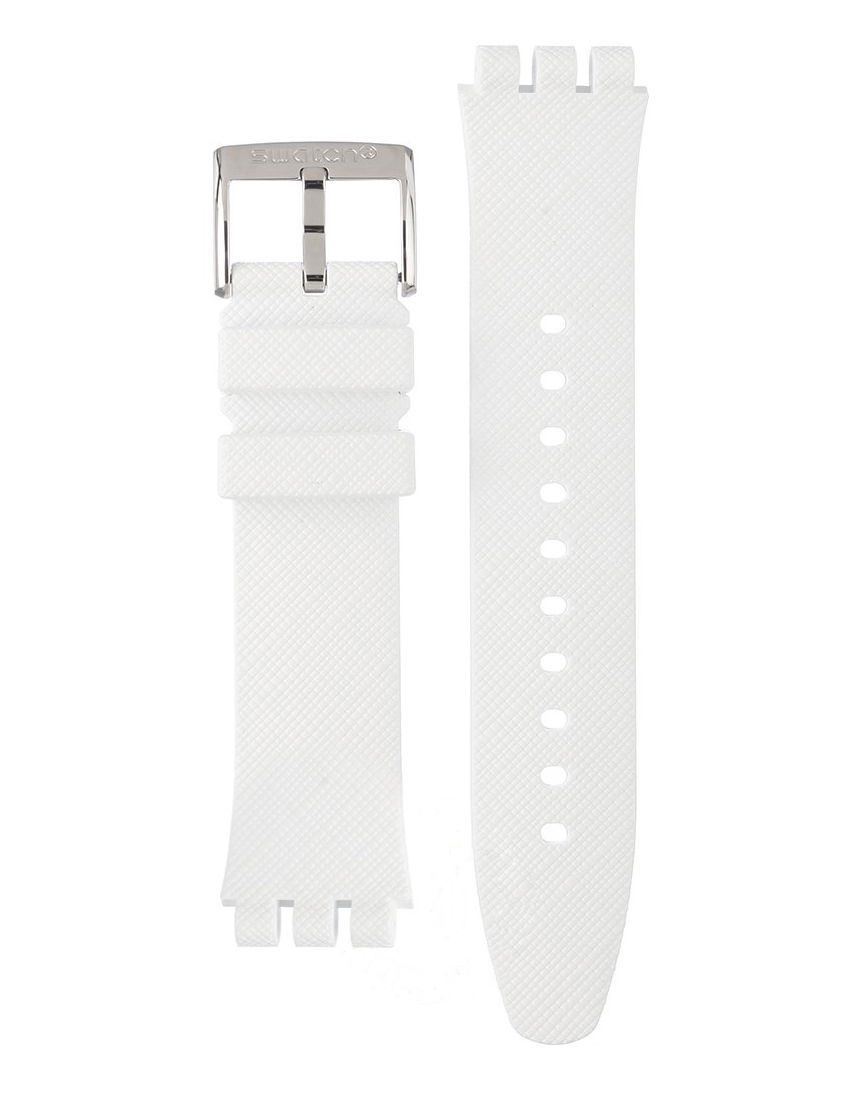 Swatch Sistem 51 Beyaz Silikon Kordon Ayıs406