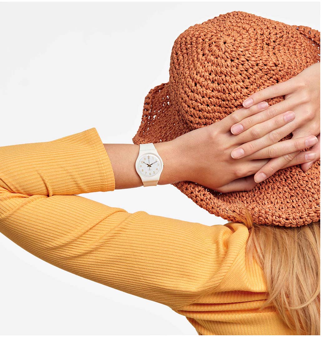 Swatch So28w106-S14 White Bishop Kol Saati