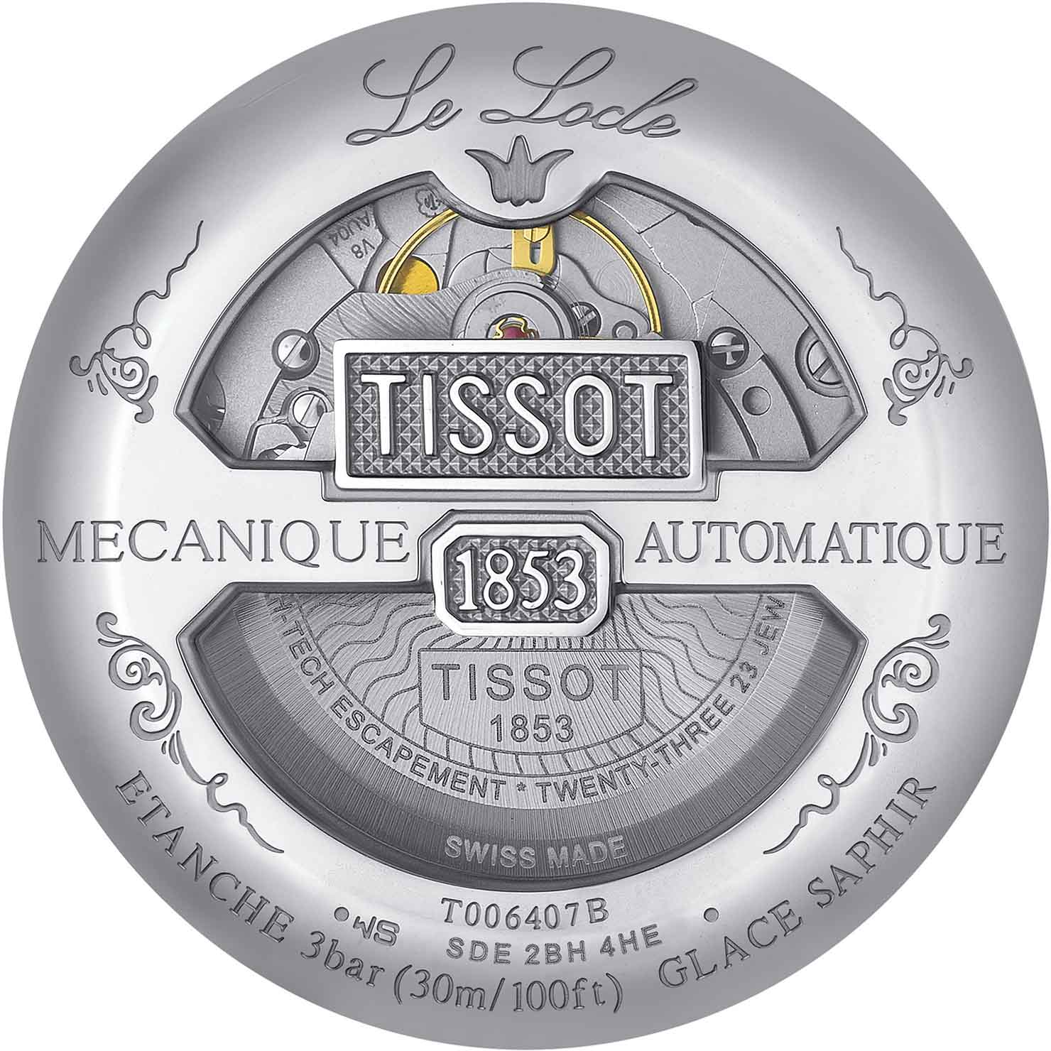 Tissot Le Locle 39.3mm T0064071603300 - Otomatik Erkek Kol Saati (T006.407.16.033.00)
