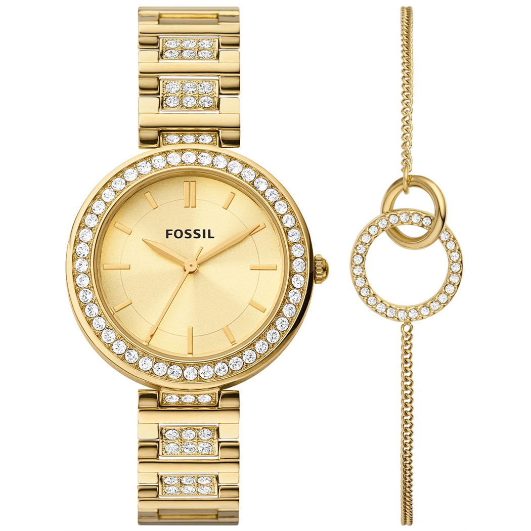 Fossil Fbq3903set Kadın Kol Saati ve Bileklik Seti