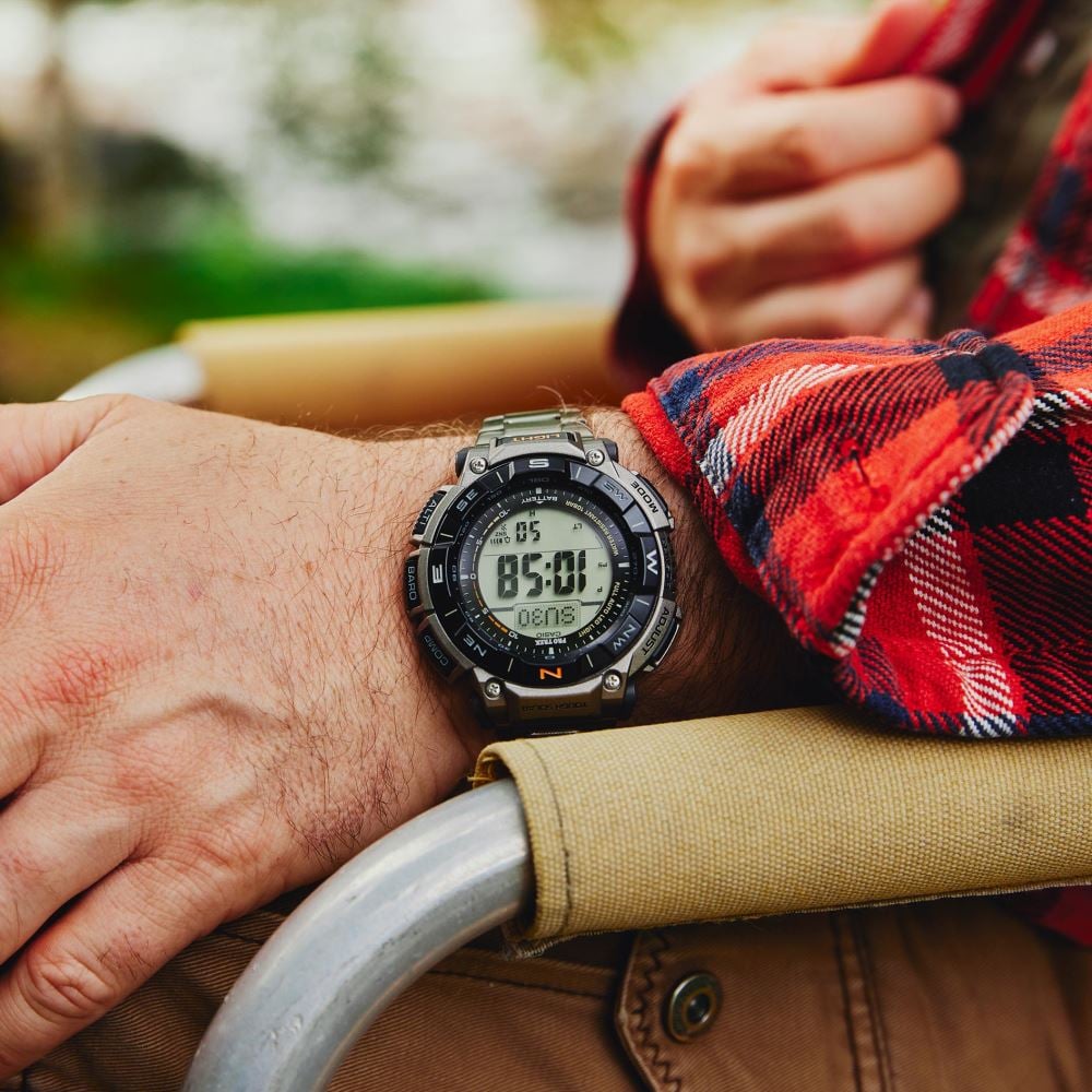 Casio Pro-Trek Prg-340T-7Dr Titanyum Erkek Kol Saati
