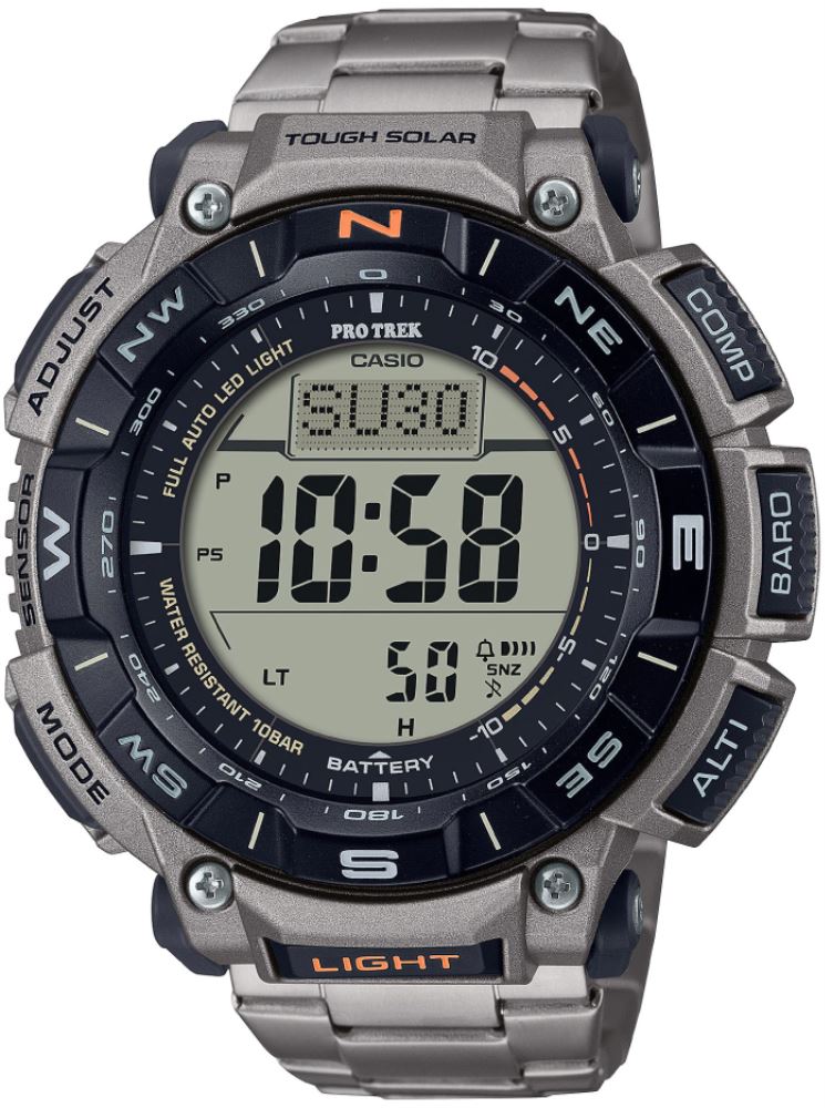 Casio Pro-Trek Prg-340T-7Dr Titanyum Erkek Kol Saati