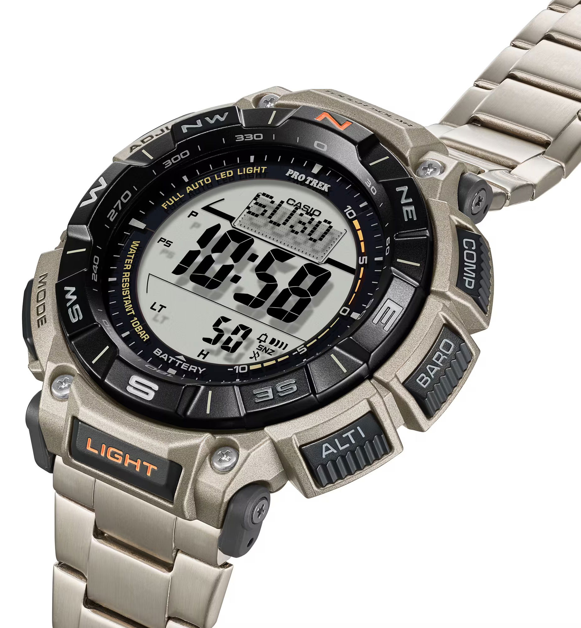 Casio Pro-Trek Prg-340T-7Dr Titanyum Erkek Kol Saati