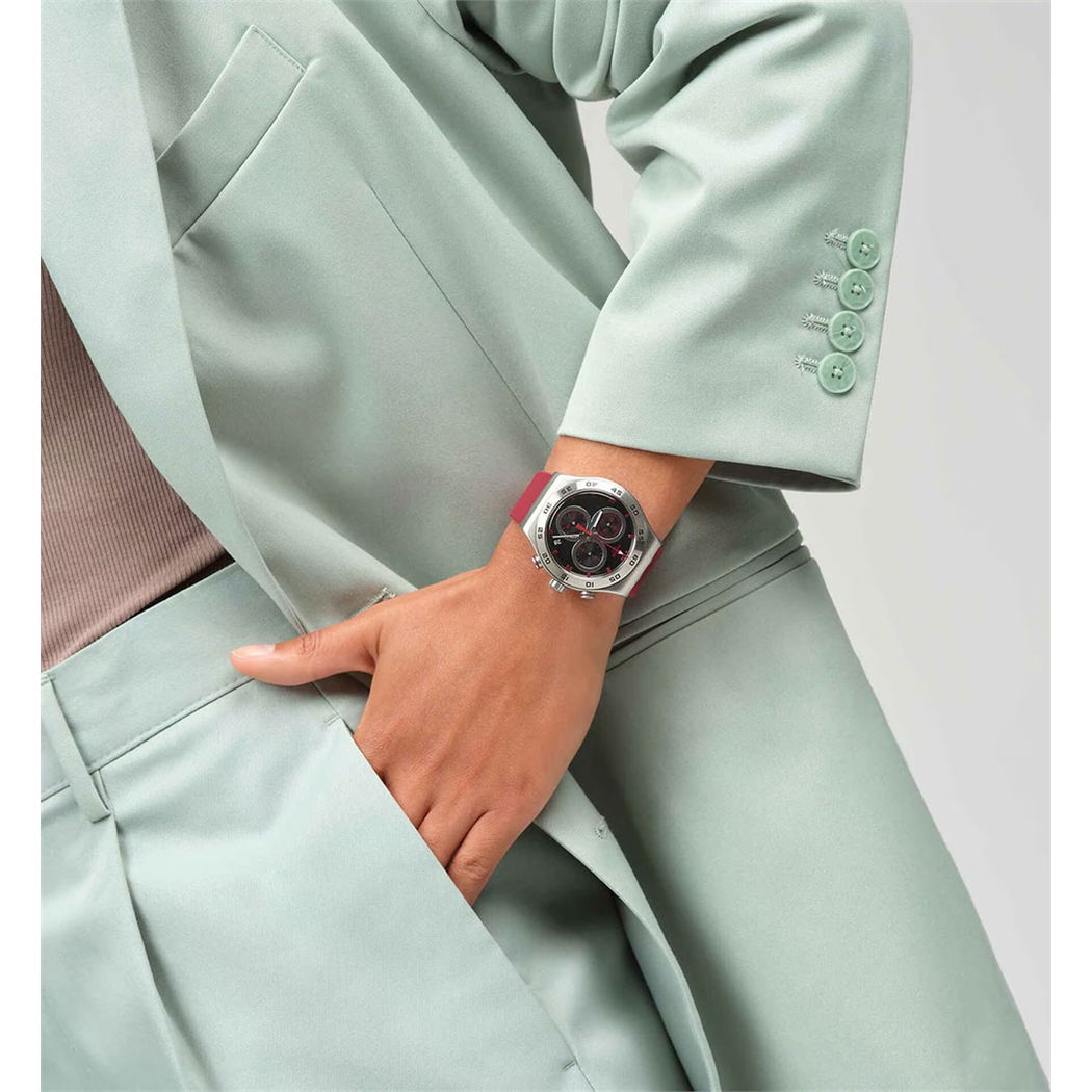 Swatch Yvs524 CRIMSON CARBONIC RED