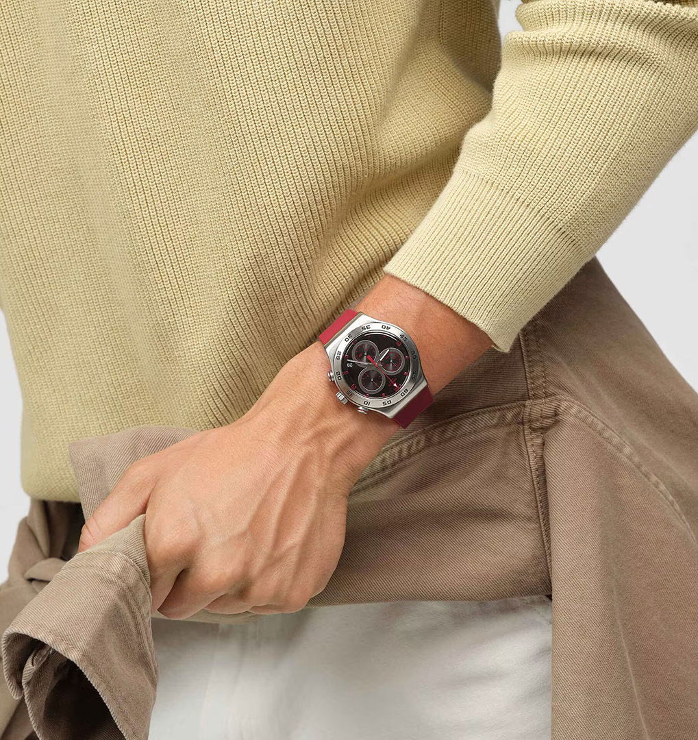 Swatch Yvs524 CRIMSON CARBONIC RED