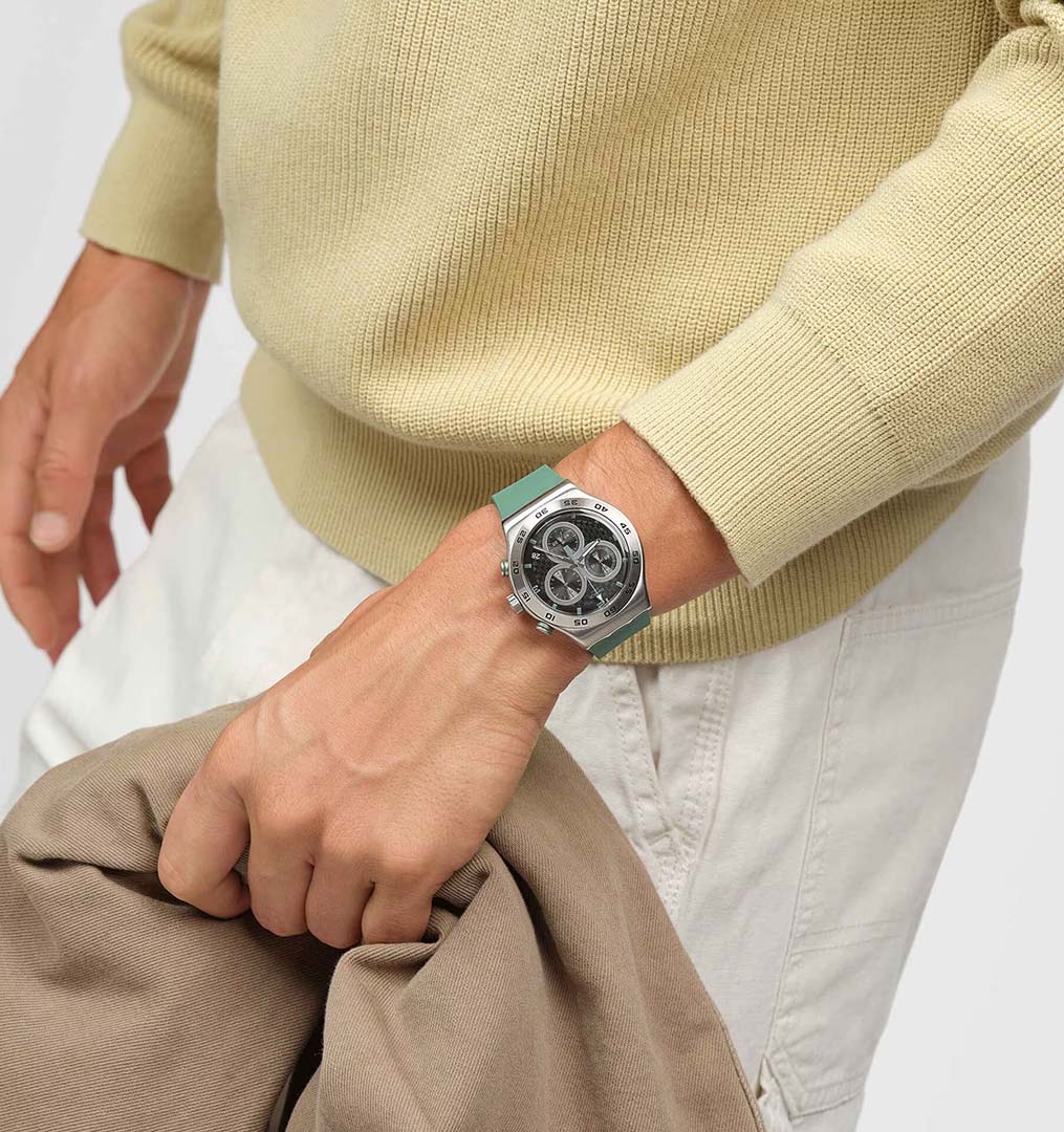 Swatch Yvs525 CARBONIC GREEN Kol Saati