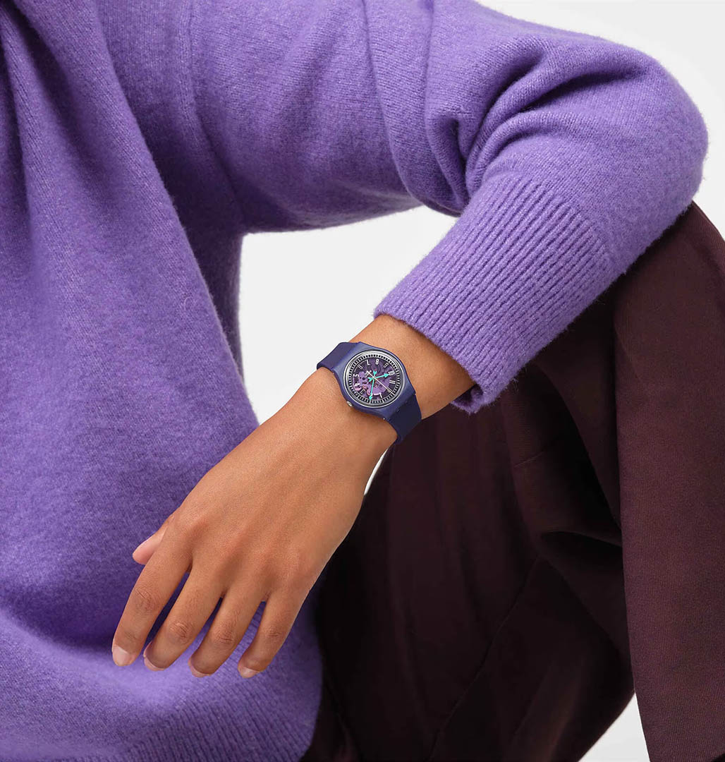 Swatch So28v102 PHOTONIC PURPLE Kol Saati