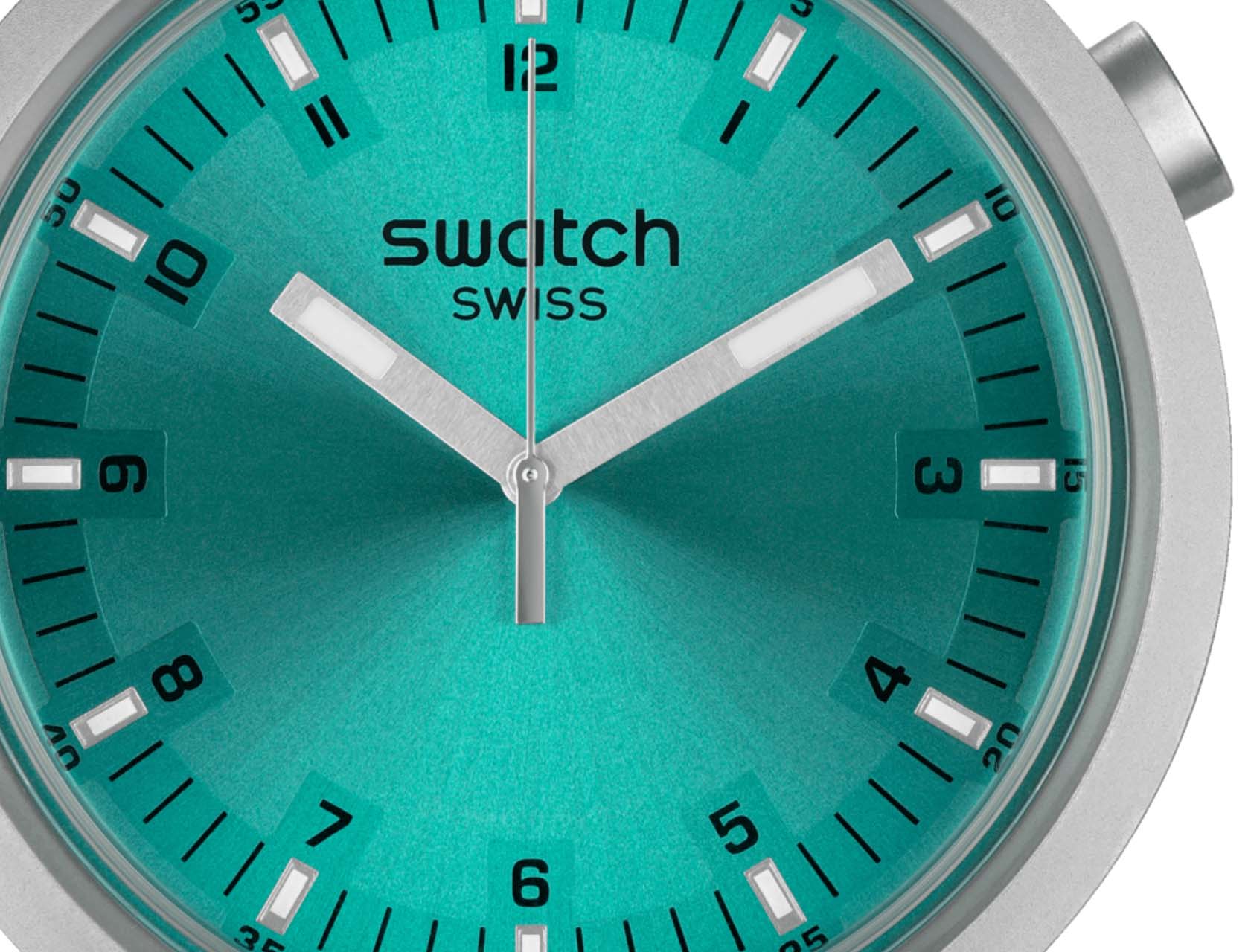 Swatch Sb07s100g Aqua Shimmer Big Bold Irony