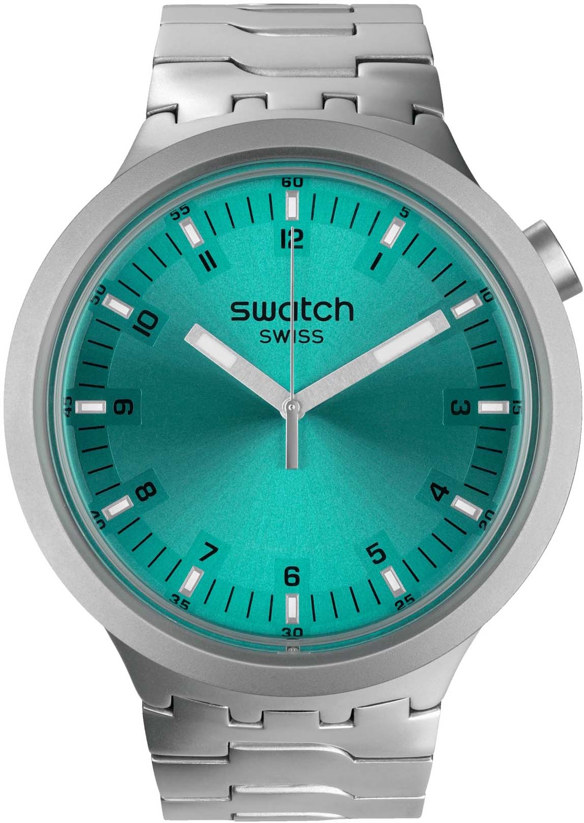 Swatch Sb07s100g Aqua Shimmer Big Bold Irony