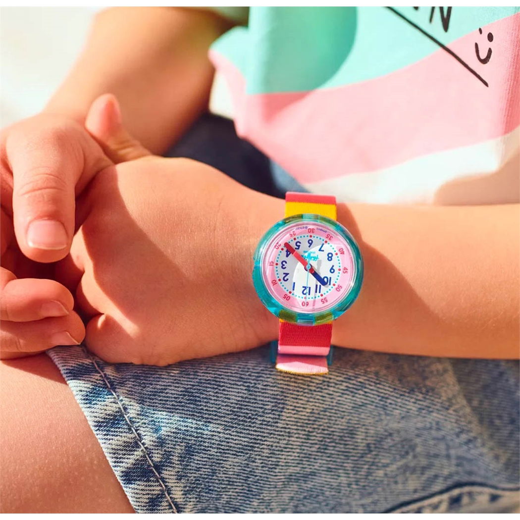 Flik Flak Fpnp113 STRIPY PINK Çocuk Kol Saati