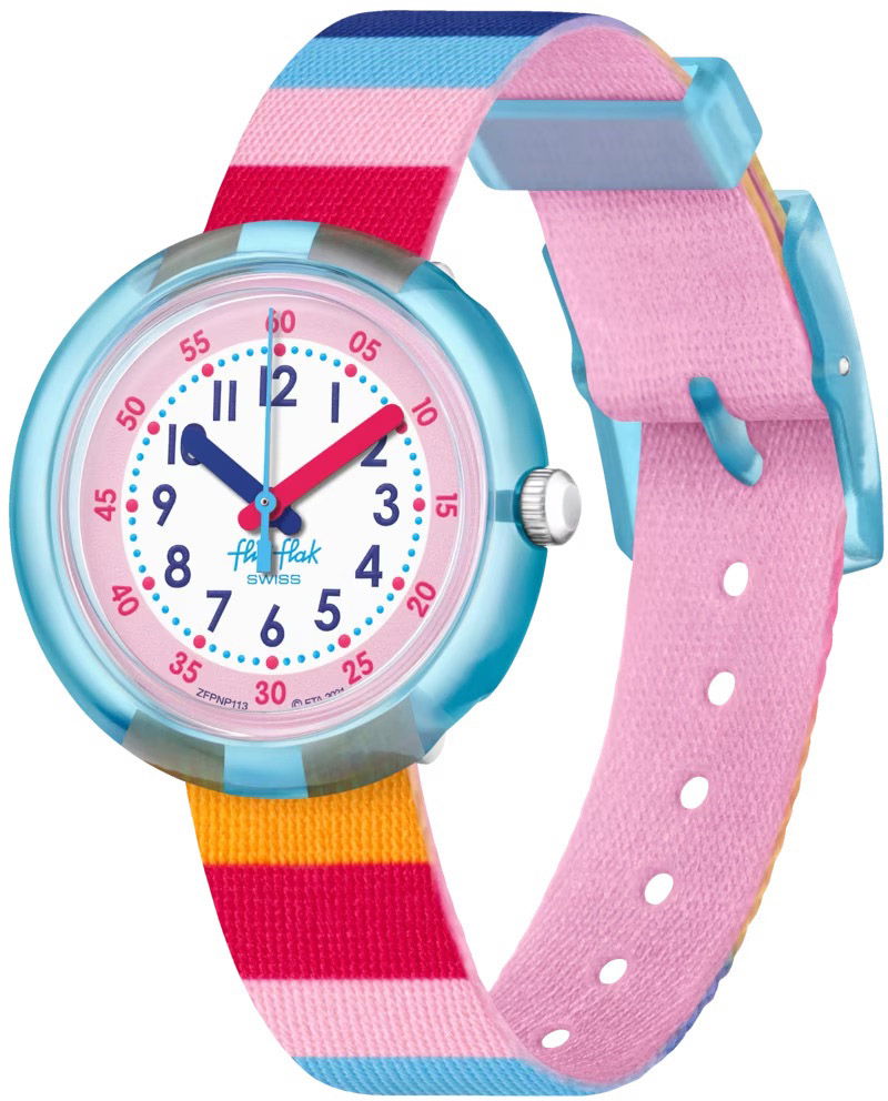 Flik Flak Fpnp113 STRIPY PINK Çocuk Kol Saati