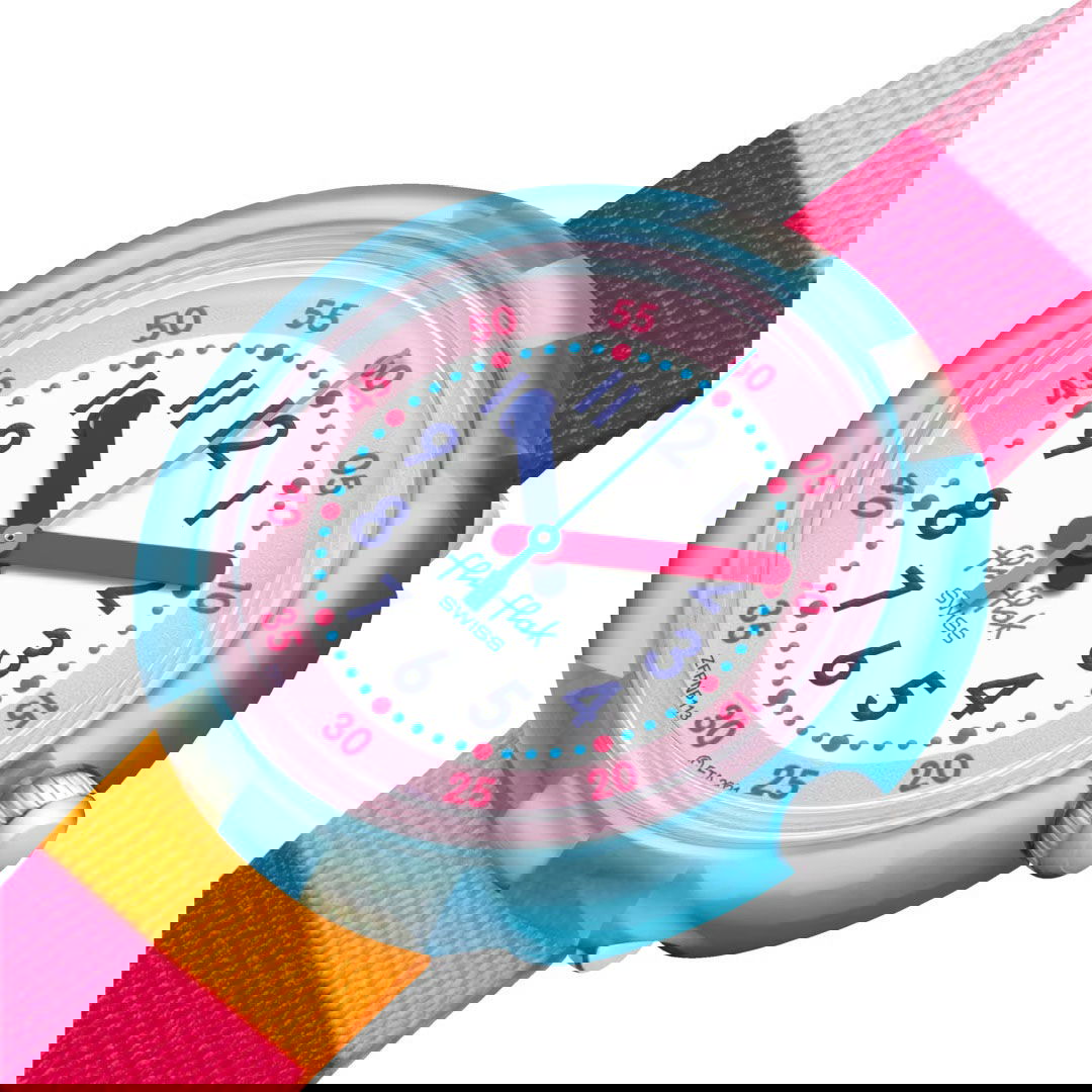 Flik Flak Fpnp113 STRIPY PINK Çocuk Kol Saati