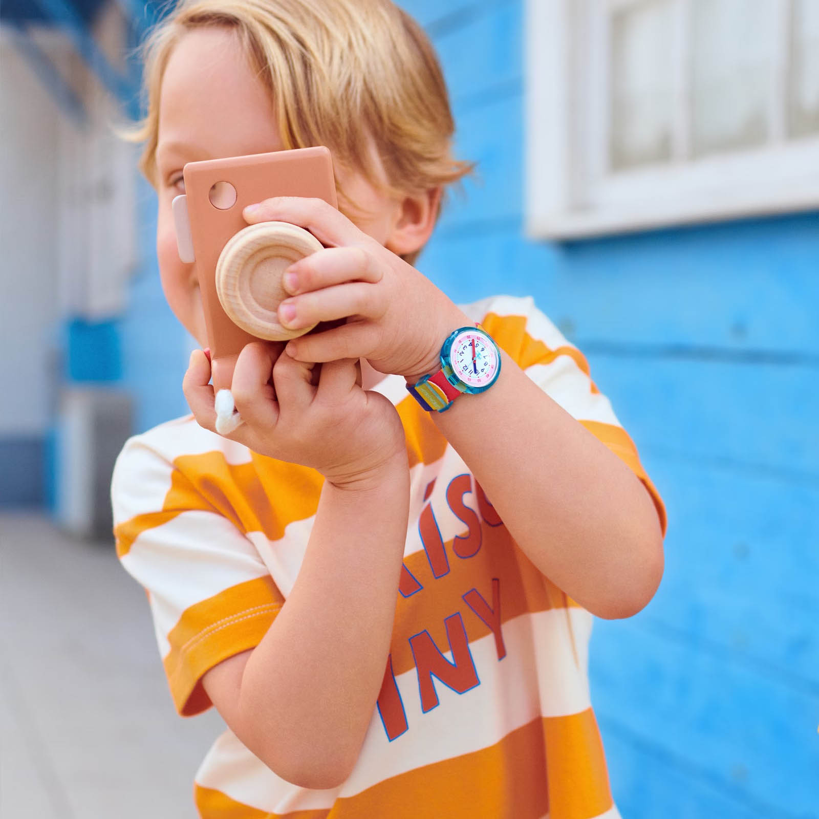 Flik Flak Fpnp113 STRIPY PINK Çocuk Kol Saati