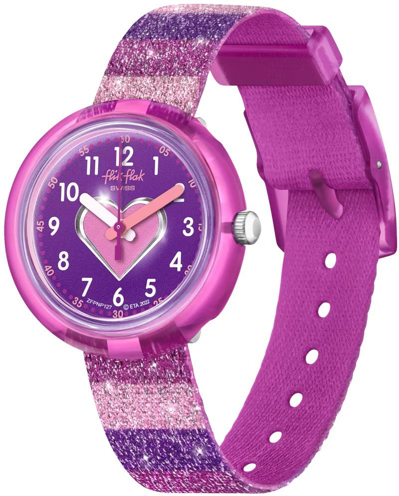 Flik Flak Fpnp127 STRIPY GLITTER Çocuk Kol Saati