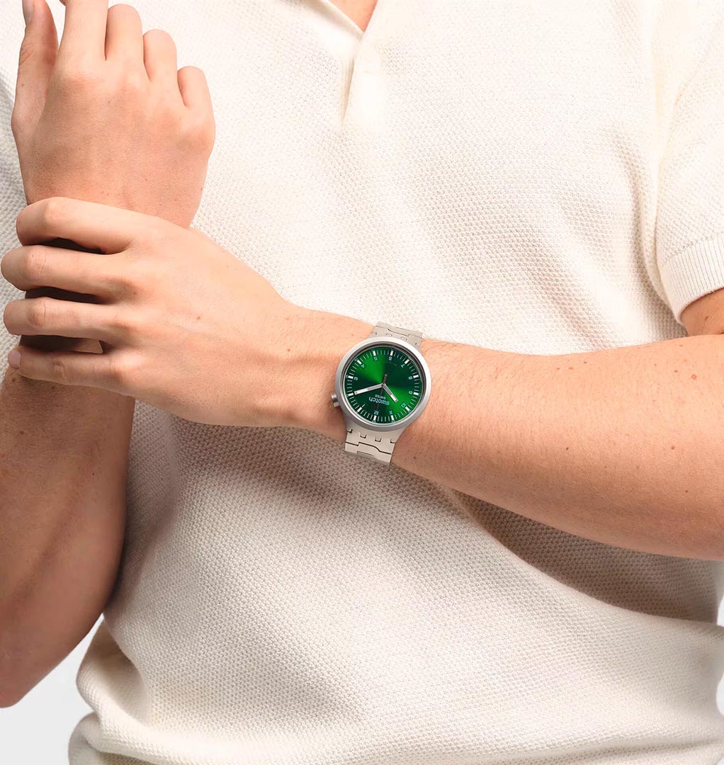 Swatch Sb07s101g Forest Face Big Bold Irony