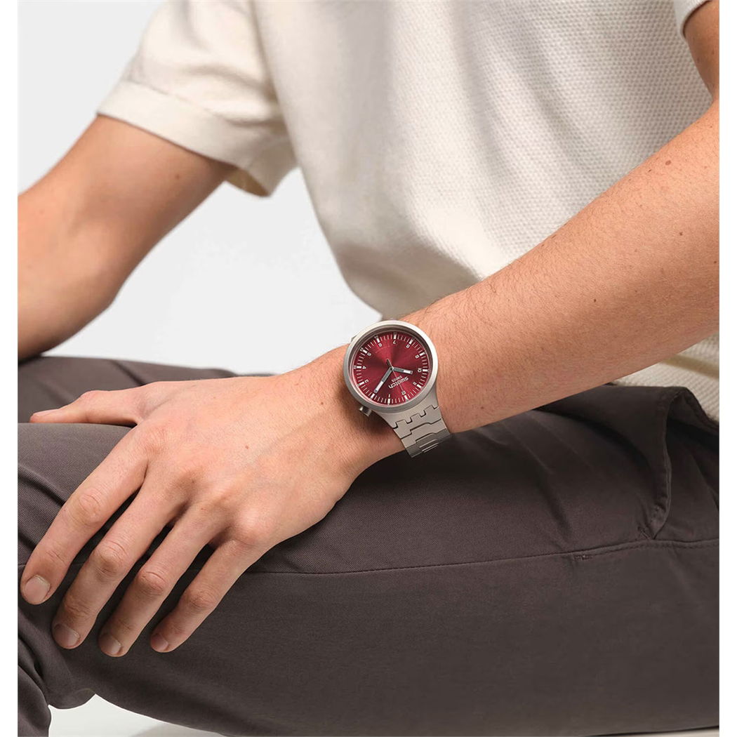 Swatch Sb07s104g Scarlet Shimmer Big Bold Irony