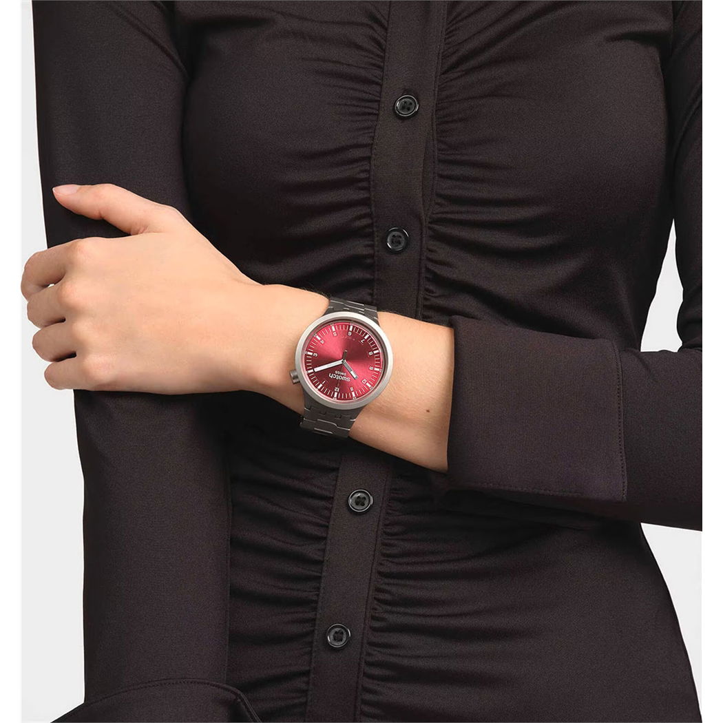 Swatch Sb07s104g Scarlet Shimmer Big Bold Irony
