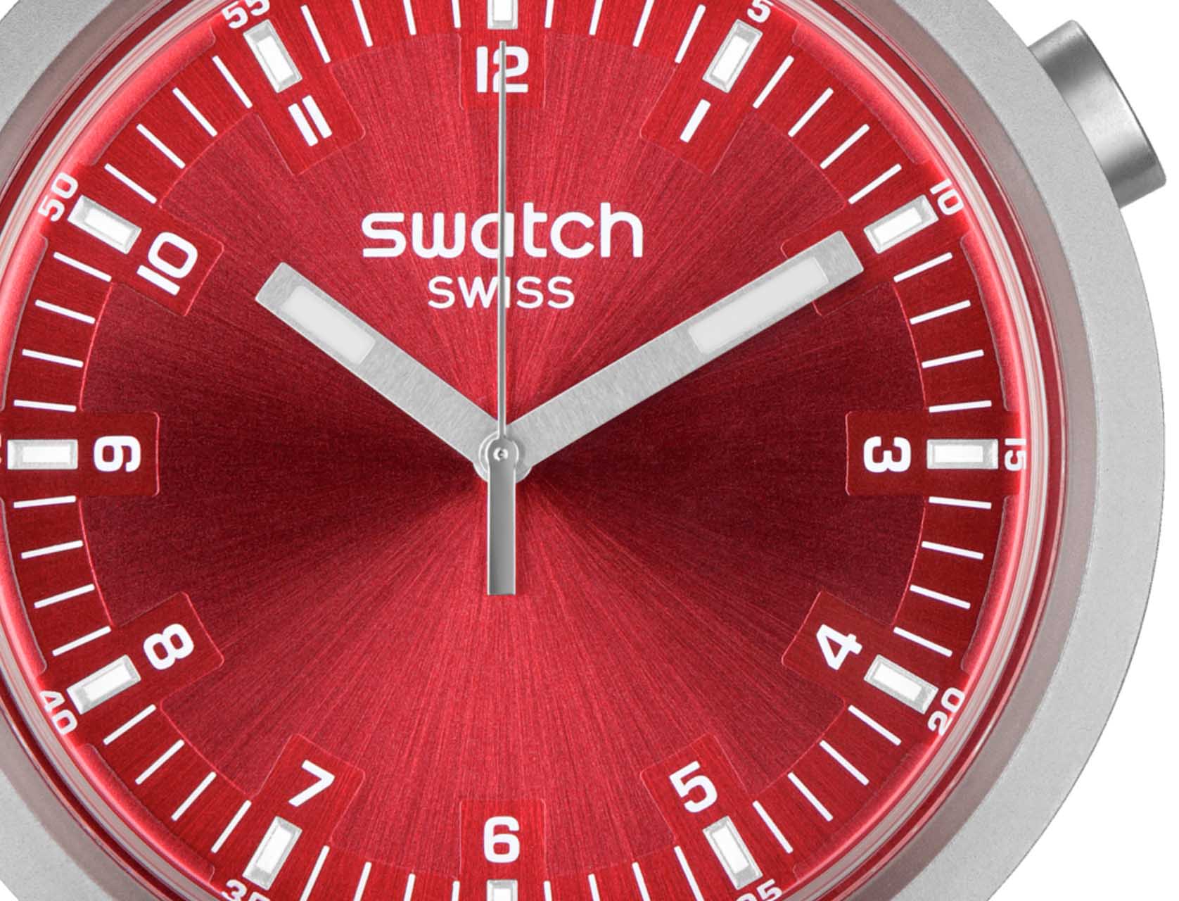Swatch Sb07s104g Scarlet Shimmer Big Bold Irony
