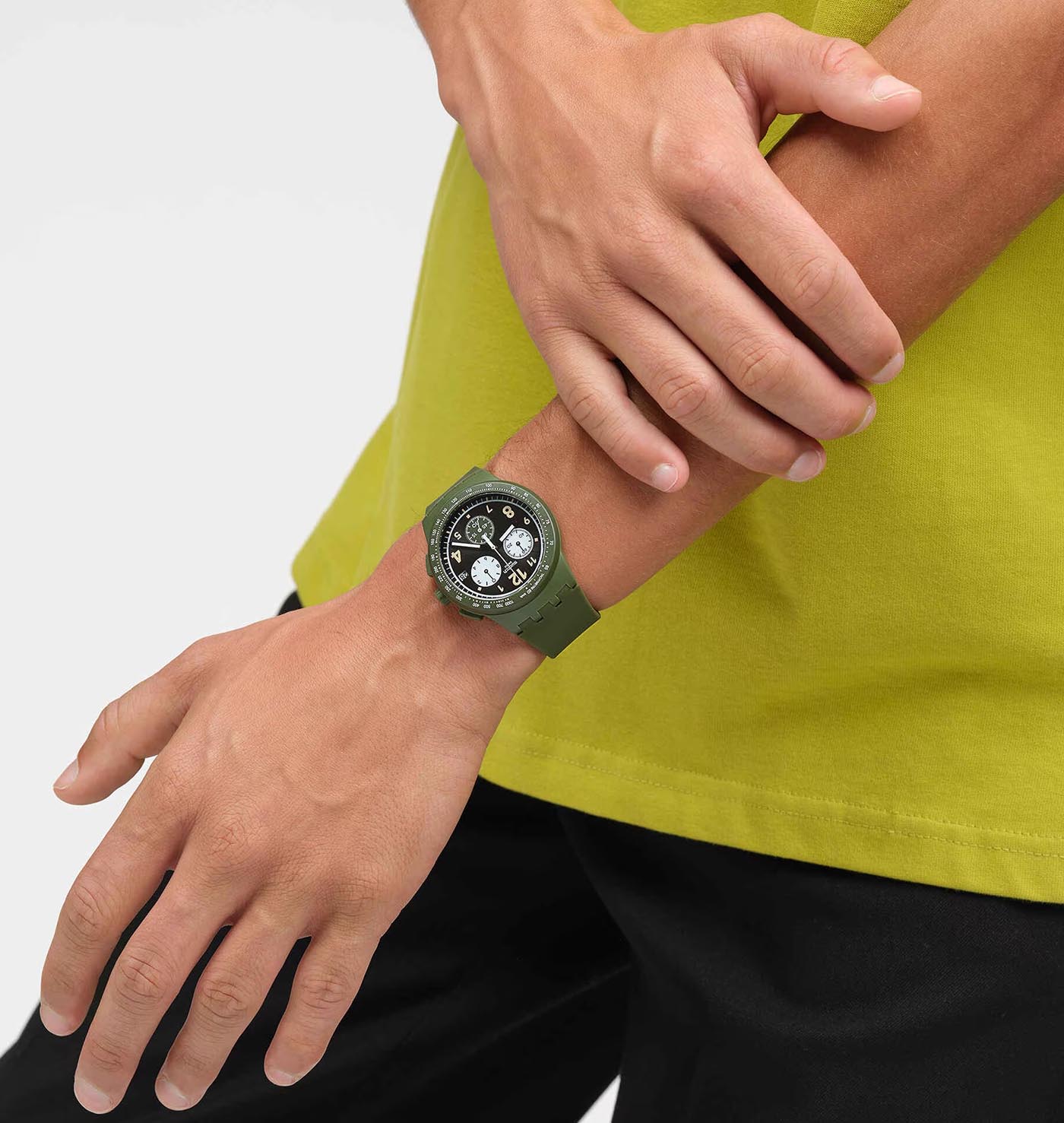 Swatch Susg406 Nothing Basic About Green Erkek Kol Saati