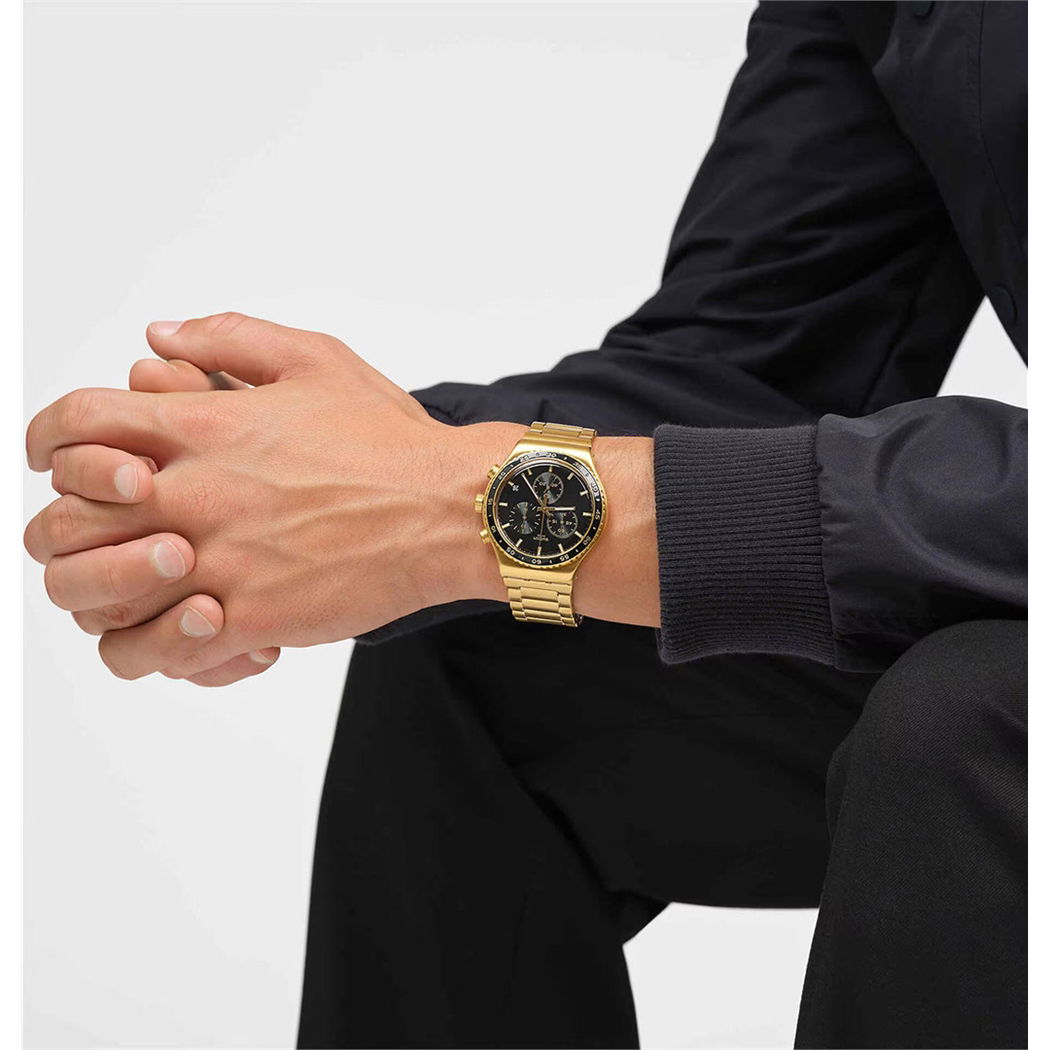 サクジ Swatch Yvg418g In The Black Kol Saati | Gündüz Saat