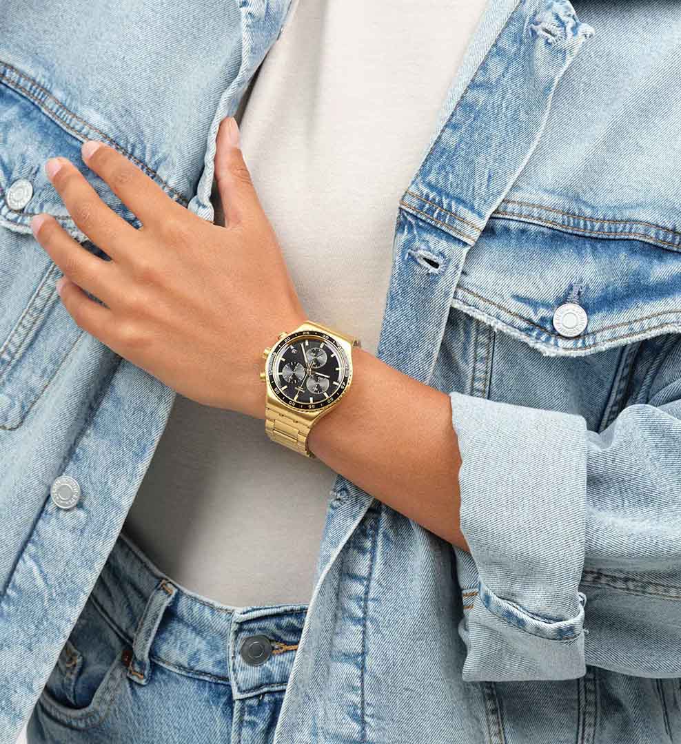 Swatch Yvg418g In The Black Kol Saati