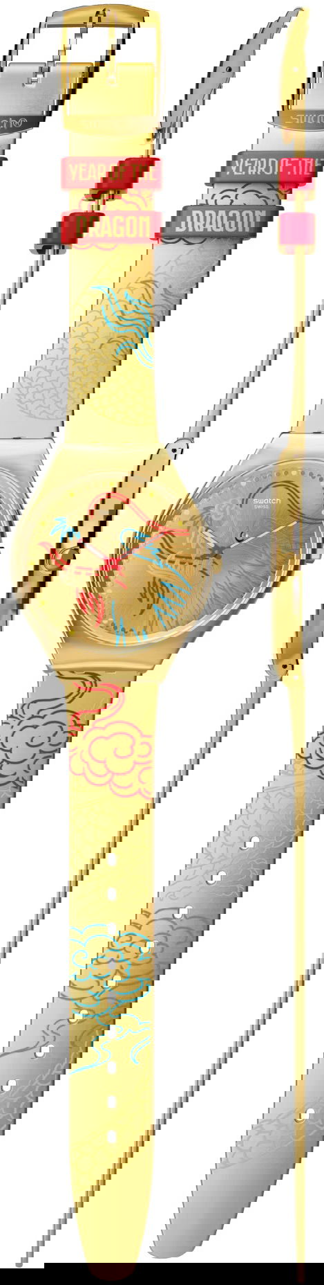 Swatch Syxz104 DRAGON IN GOLD