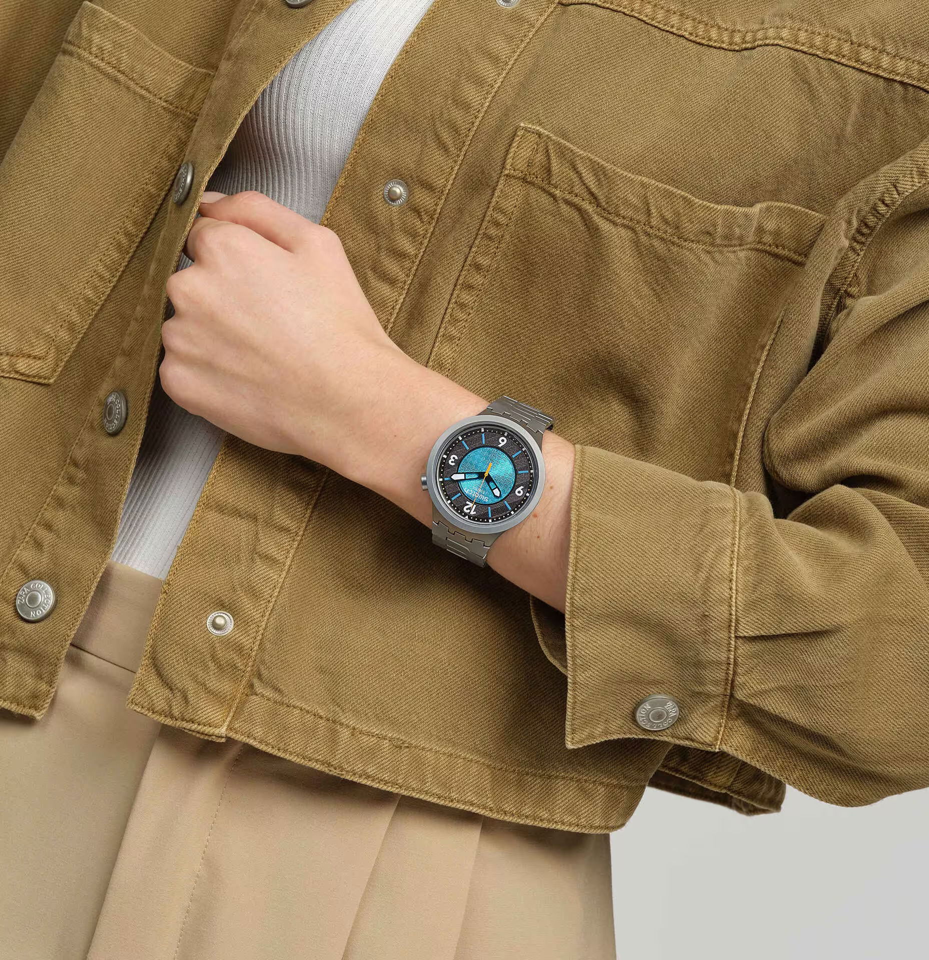 Swatch Sb07s116g Frostbloom Erkek Kol Saati