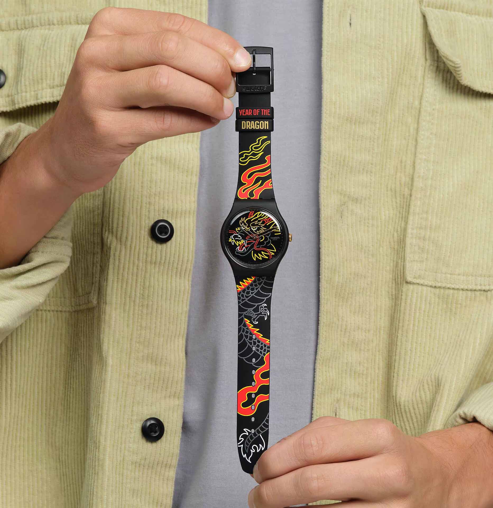 Swatch So29z137-5300 DRAGON IN WIND PAY!