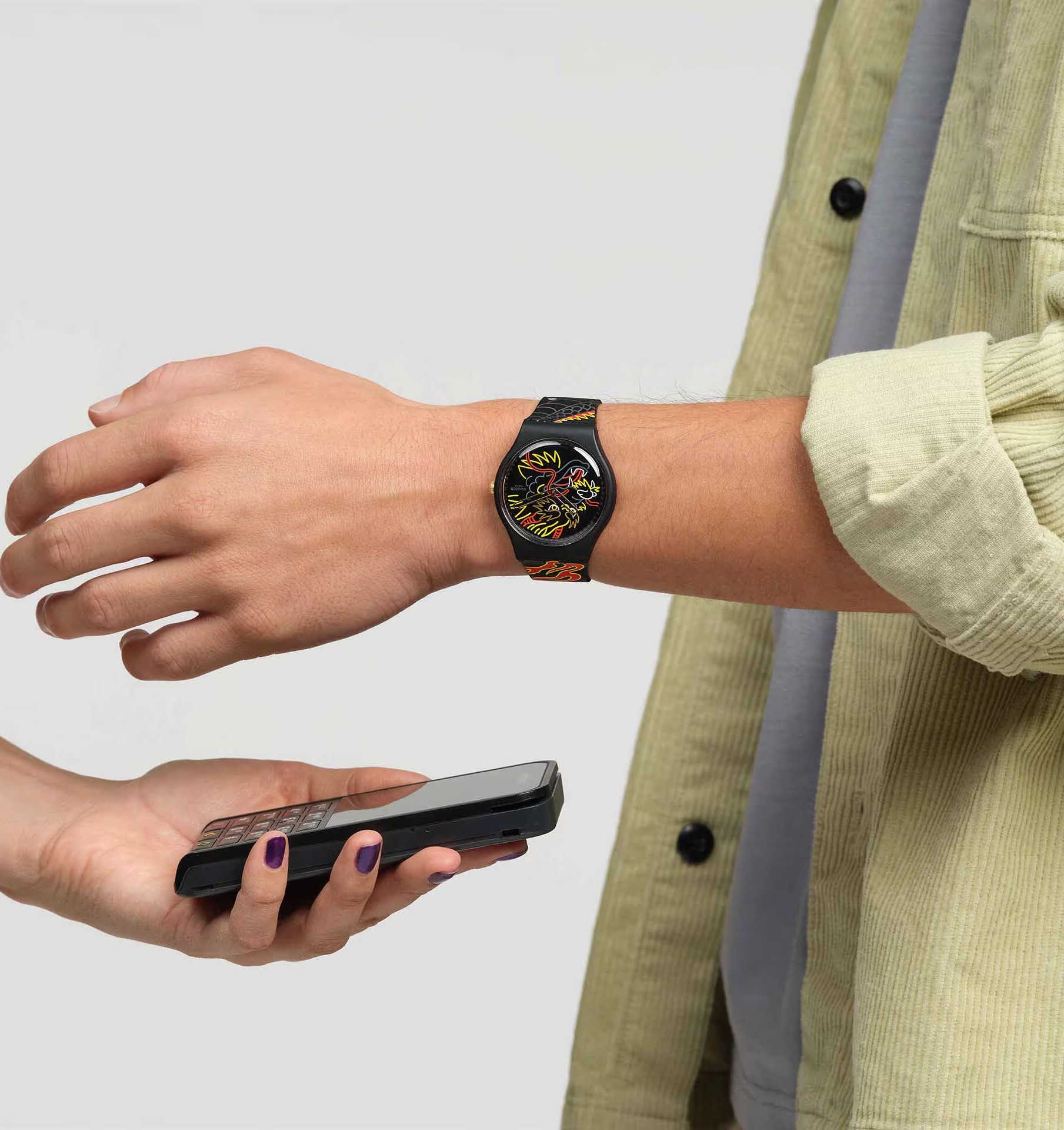 Swatch So29z137-5300 DRAGON IN WIND PAY!