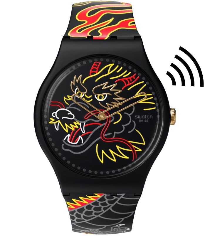 Swatch So29z137-5300 DRAGON IN WIND PAY!