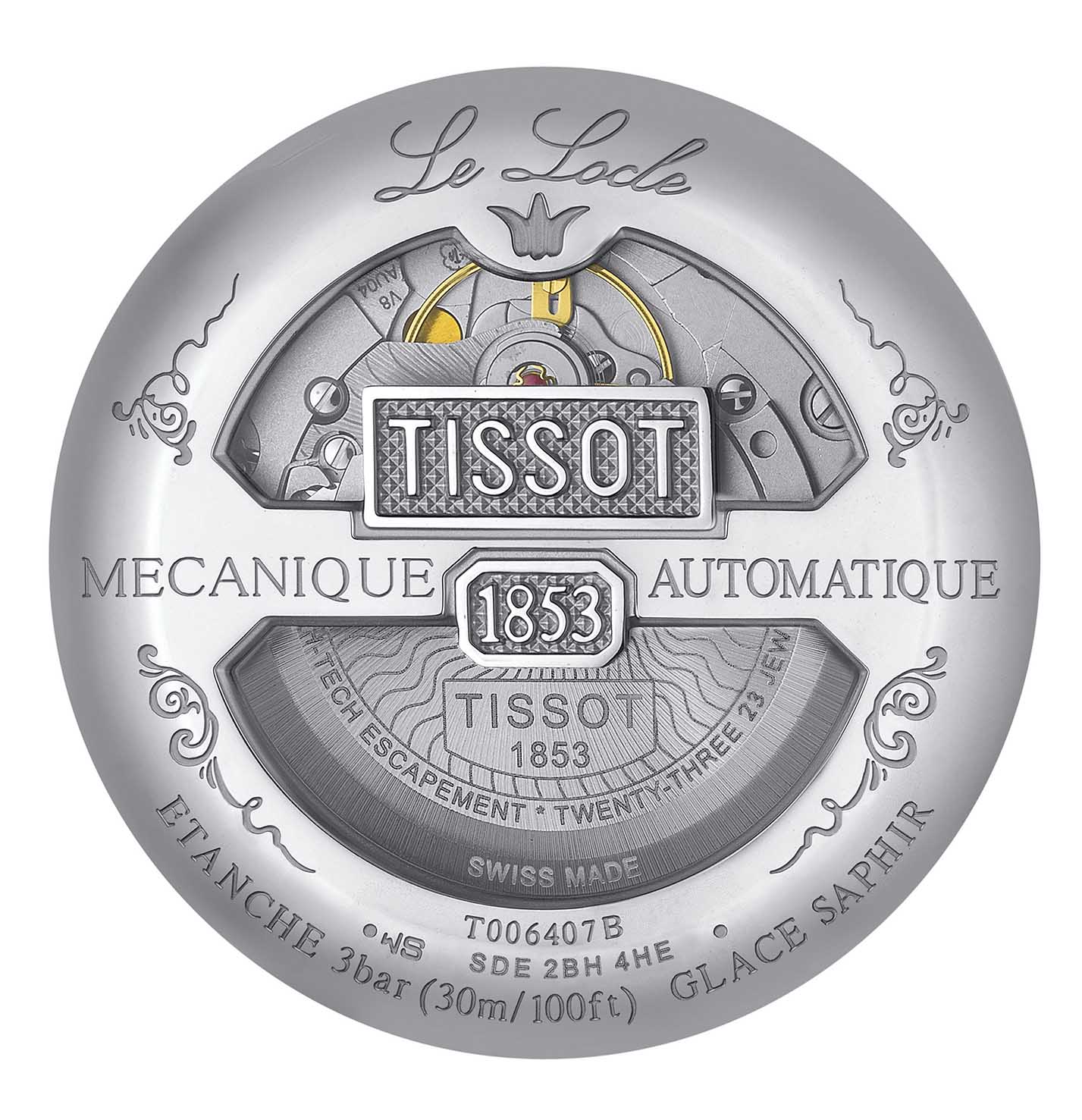 Tissot Le Locle 39.3mm T0064071103300 - Otomatik Erkek Kol Saati (T006.407.11.033.00)