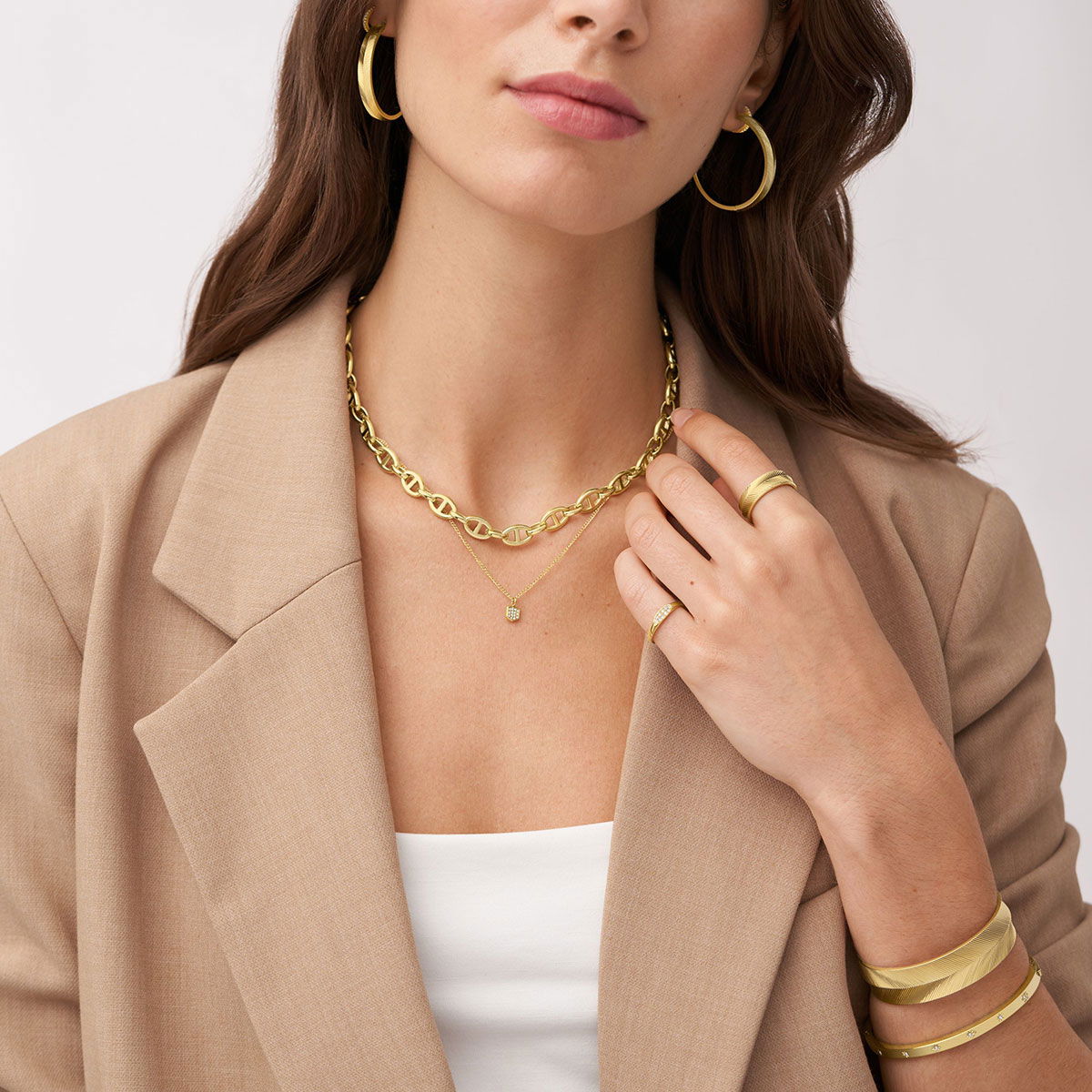 Fossil Ja7209-710 Kadın Kolye