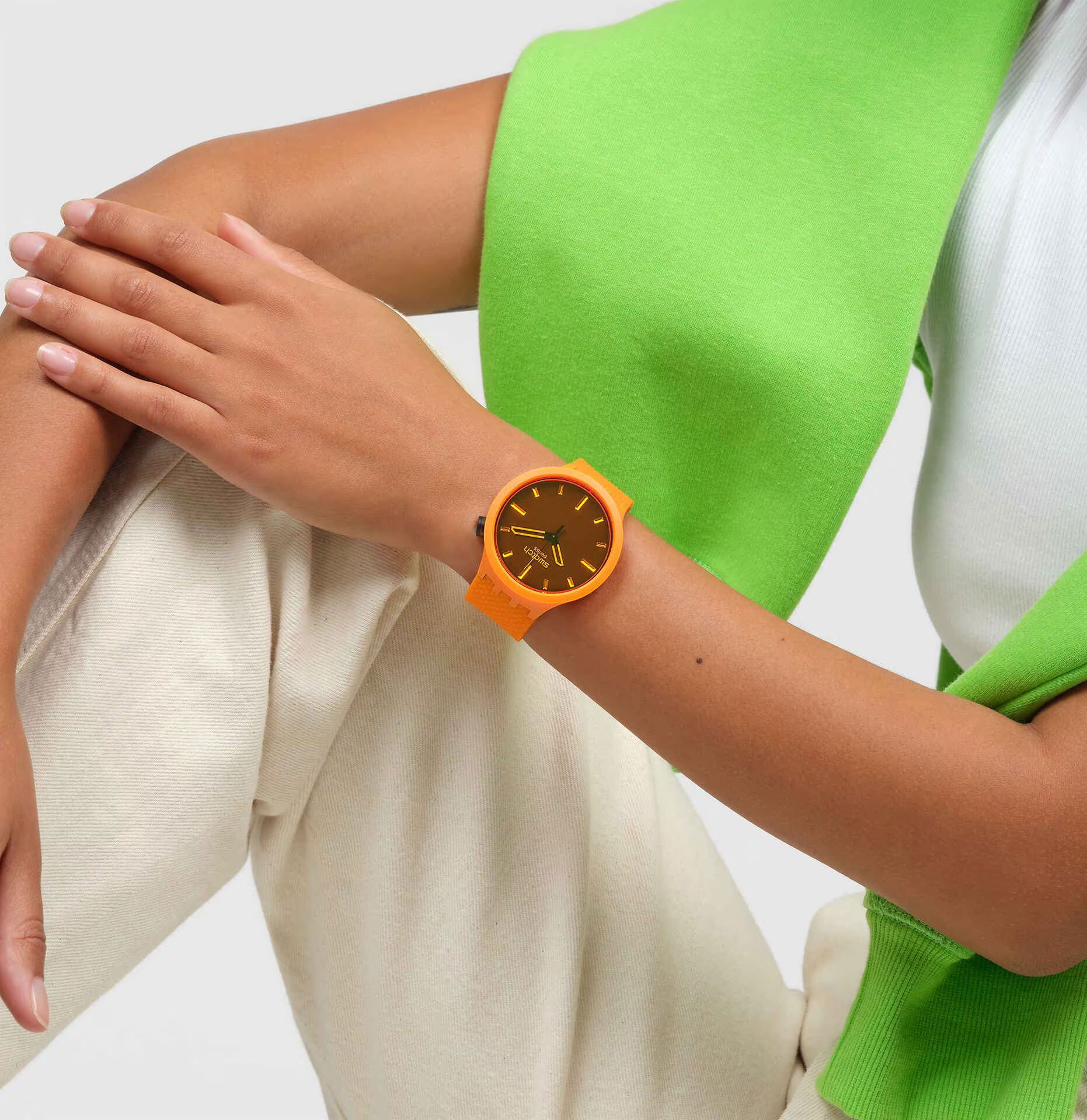 Swatch Sb05o102 Ecrushing Orange Kol Saati