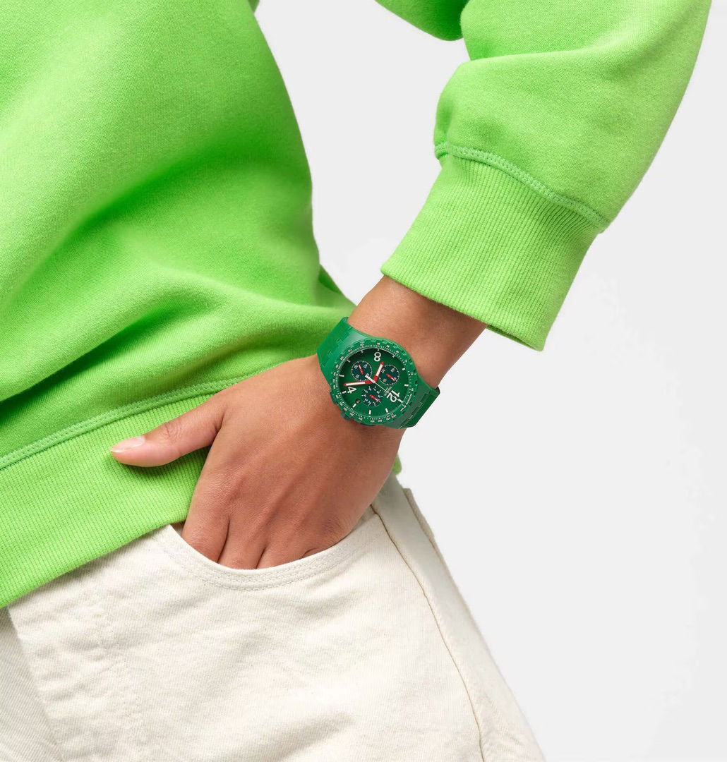 Swatch Susg407 Primarly Green Erkek Kol Saati