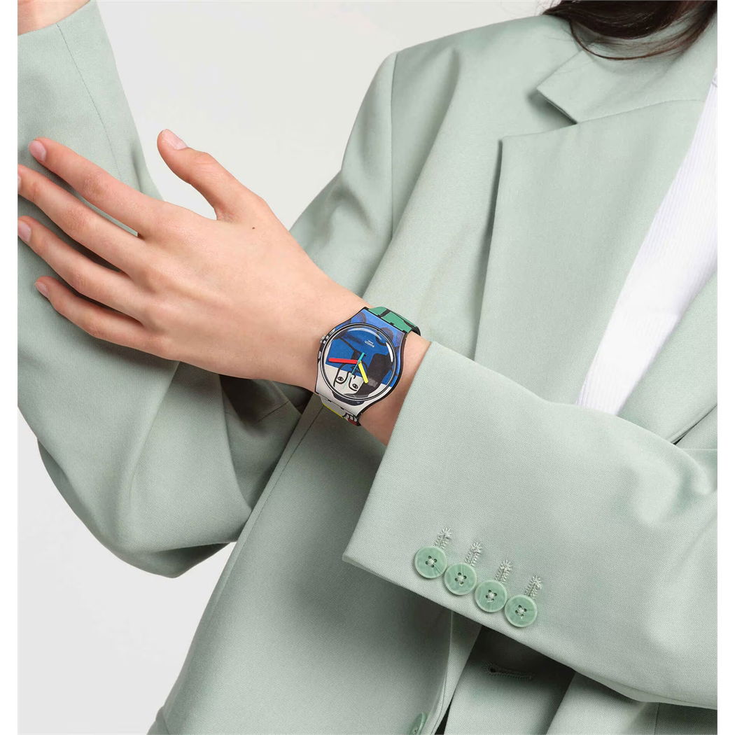 Swatch Suoz363 Leger's Two Women Holding Flowers