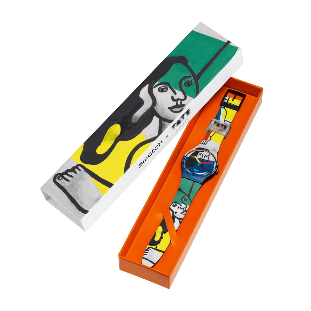 Swatch Suoz363 Leger's Two Women Holding Flowers