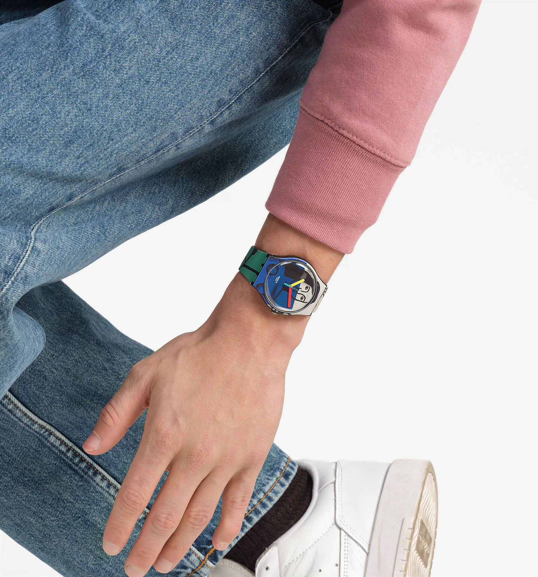 Swatch Suoz363 Leger's Two Women Holding Flowers